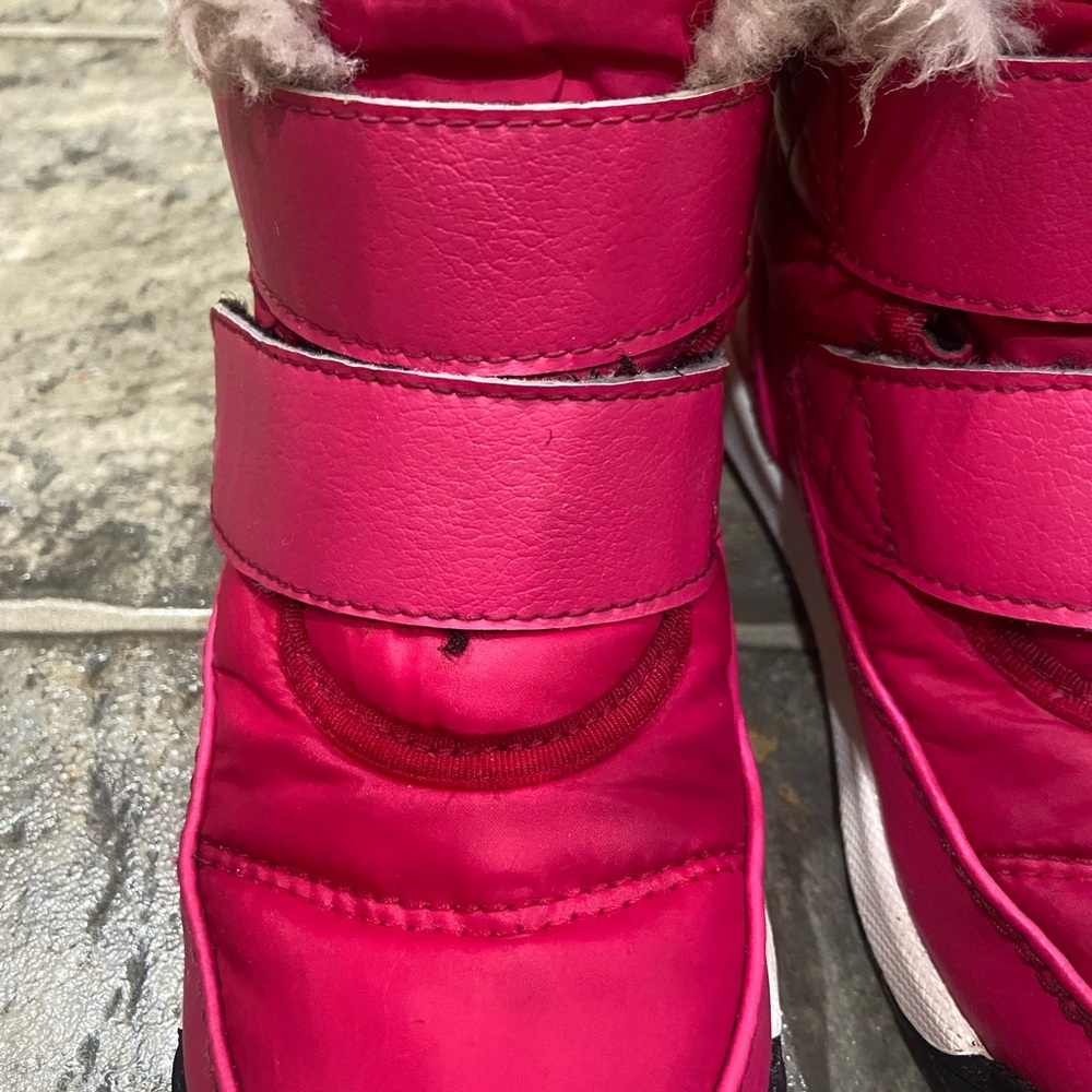 Sorel Pink Winter Boots with Black Soles